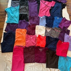 Vibrant Scrub Tops and Pants Collection
